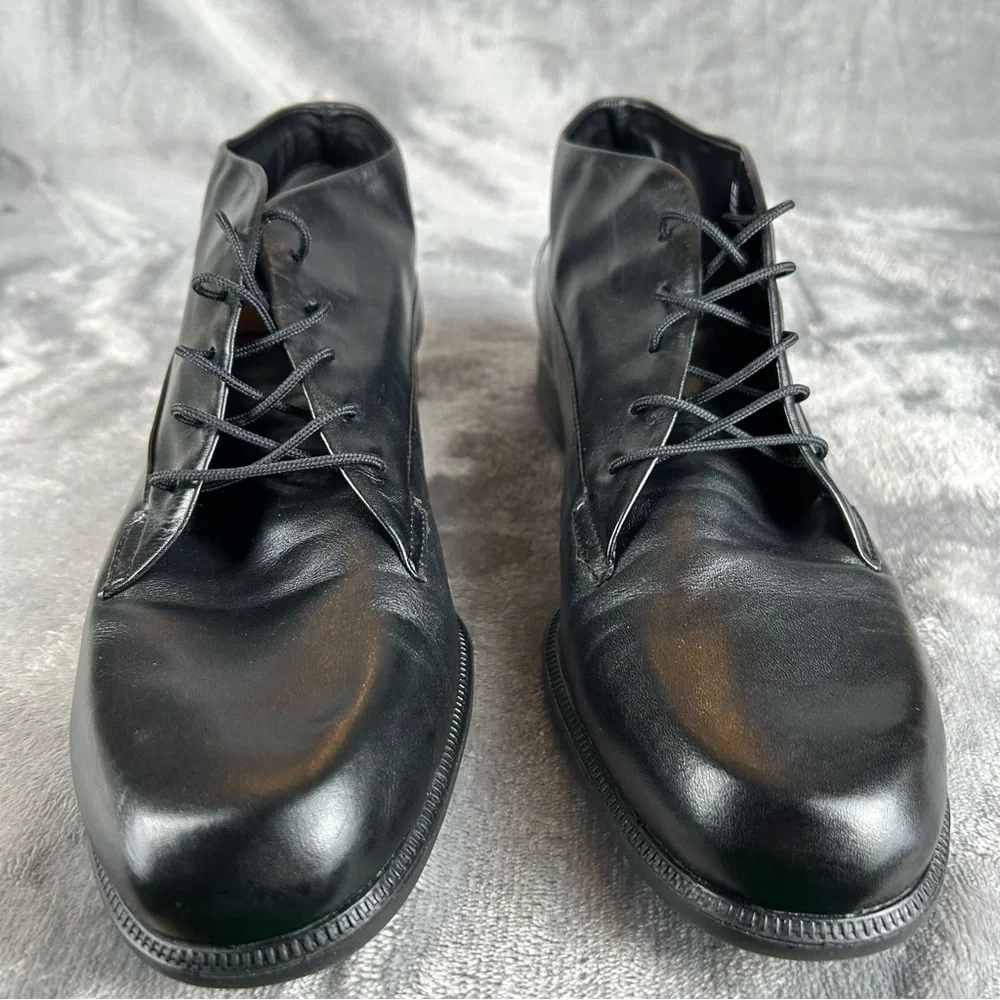 Easy Spirit Harverd Womens Lace Up Oxford Bootie‎ Womens 9.5 B Black Shoes